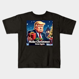Trump Funny Christmas Kids T-Shirt